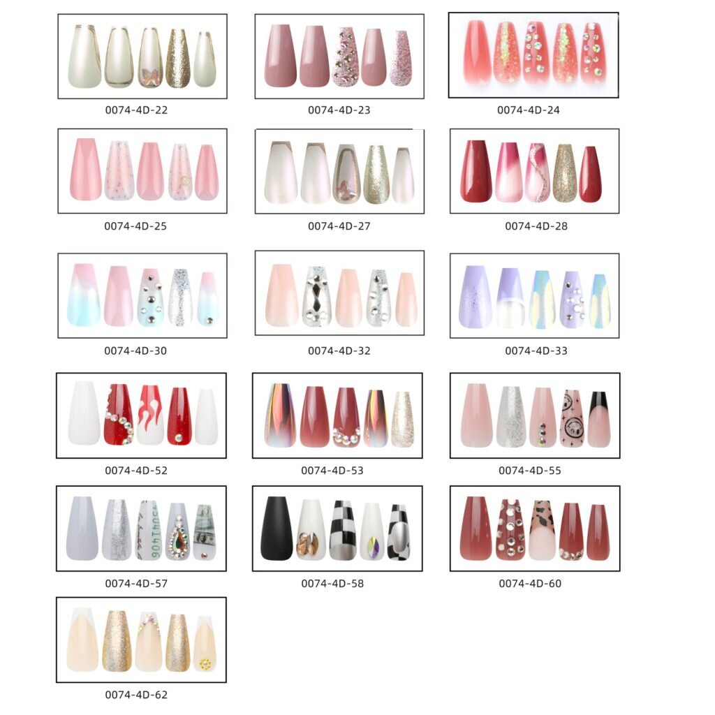 10 different type TikTok popular long coffin nails for women