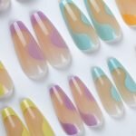 30PCS Reusable Acrylic Fake Nails Art for Women Girls