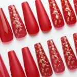 30pcs pre-designed full coverage fake nails coffin shaped