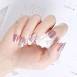 Short Square Cat Eye Press on Nails Series with Manicure Nail Kit Easy to Apply